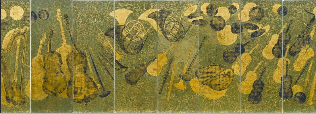 Lacquer panel by Pierre Bobot, 1947 — work by the French master who taught Eric Stocker