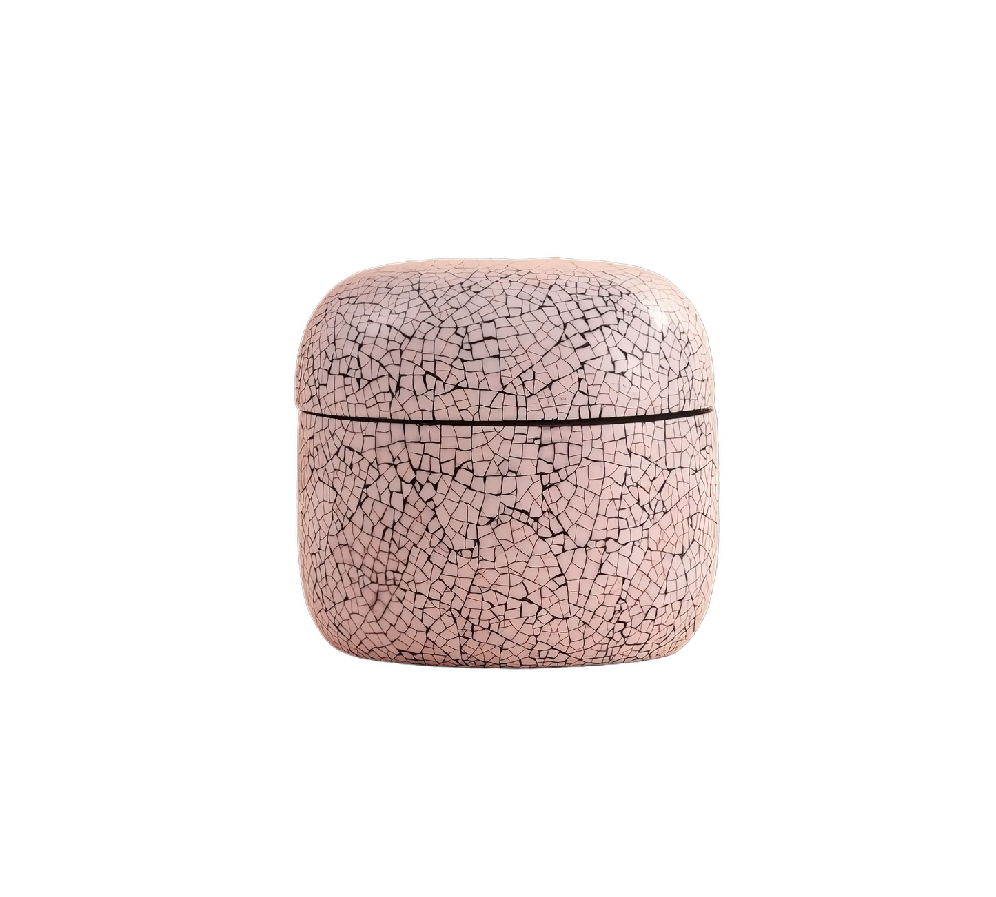 Box Eggshell — Round — natural lacquer with eggshell mosaic — Stocker Studio, Siem Reap, Cambodia
