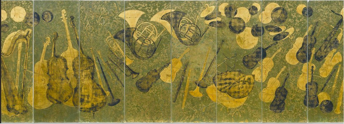 Lacquer panel by Pierre Bobot, 1947 — work by the French master who taught Eric Stocker