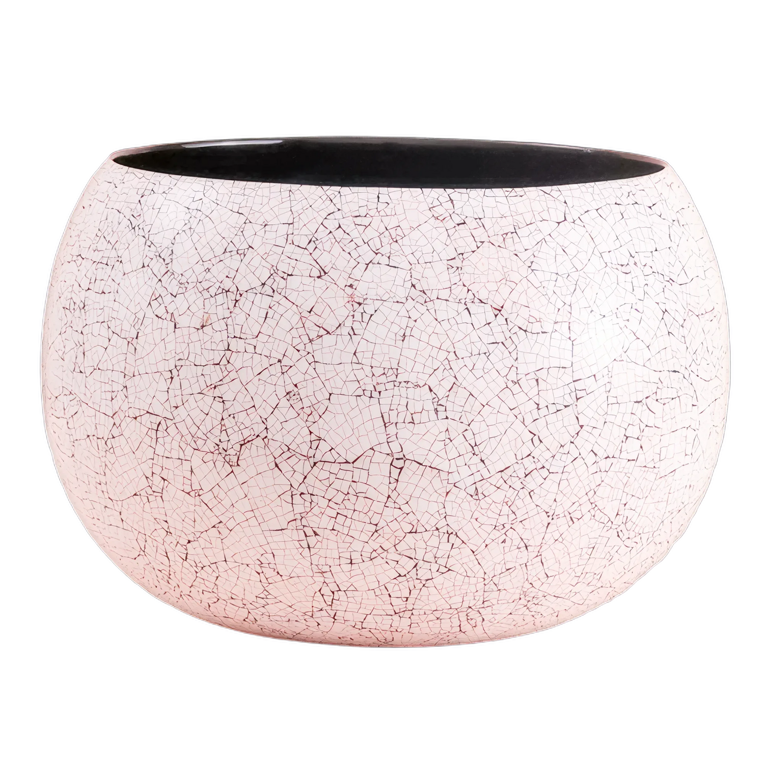 Spherical eggshell lacquer bowl handcrafted in Siem Reap Cambodia by Stocker Studio