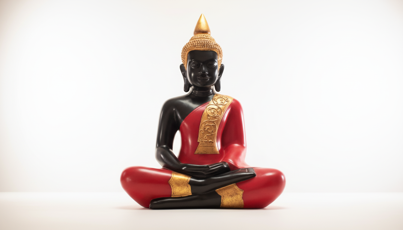 Buddha Sculptures in Natural Lacquer & Gold Leaf — Stocker Studio