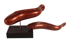 Fish Pair Gold 35cm — Stocker Studio