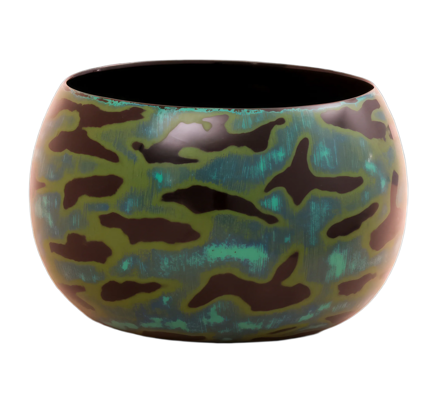 Atoll lacquer bowl 15cm handcrafted in Cambodia by master artisan Eric Stocker