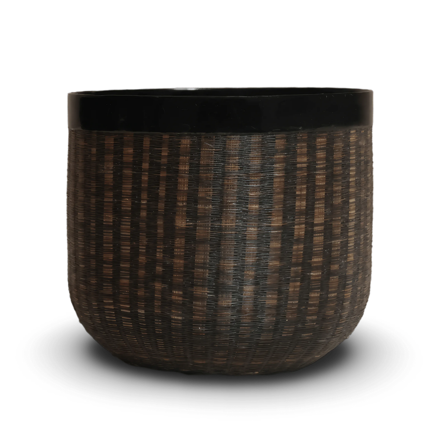 Bamboo and horse hair lacquer bowl handcrafted in Siem Reap by Stocker Studio