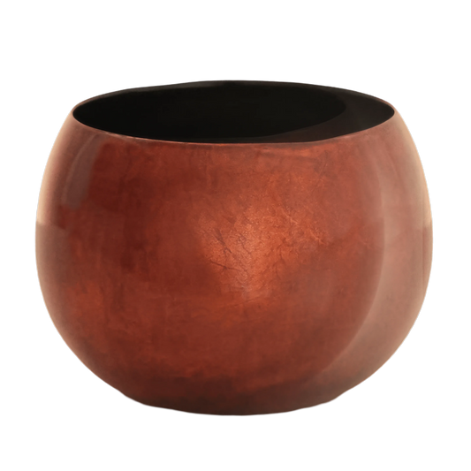 Copper leaf lacquer bowl 15cm handcrafted in Siem Reap by Stocker Studio