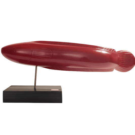 Red copper lacquer fish sculpture handcrafted in Siem Reap Cambodia by Stocker Studio